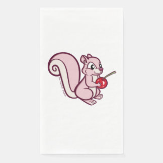 Pink Squirrel Long Napkin Servet