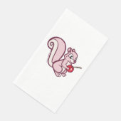 Pink Squirrel Long Napkin Servet (Hoek)