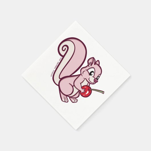Pink Squirrel Napkin Servet (Hoek)