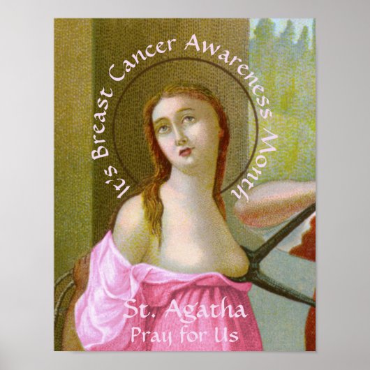 Pink St. Agatha (M 003) Poster (Voorkant)