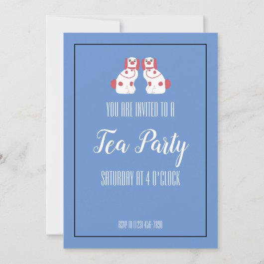 Pink Staffordshire Dog Kaart (Voorkant)