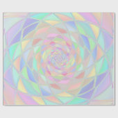 Pink Stained Glass Window Pastels Cadeaupapier (Vlak)