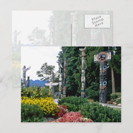 Pink Stanley Park, Vancouver bloemen Briefkaart (Voorkant / Achterkant)