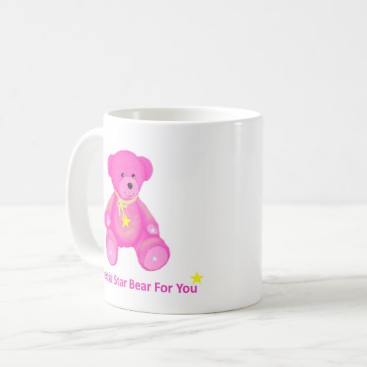 Pink Star-Beer Koffiemok (Voorkant links)