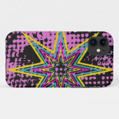 Pink Star Case-Mate iPhone Case (Achterkant (horizontaal))