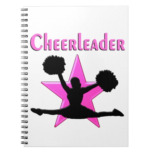 PINK STAR CHEERLEADER NOTITIEBOEK (Voorkant)