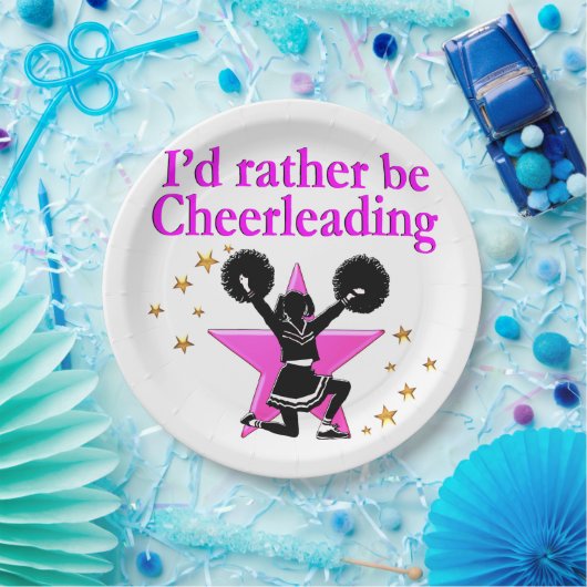  PINK STAR CHEERLEADERONTWERP PAPIEREN BORDJE (Feest)