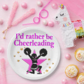  PINK STAR CHEERLEADERONTWERP PAPIEREN BORDJE (Feest)