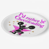  PINK STAR CHEERLEADERONTWERP PAPIEREN BORDJE (Gekanteld)