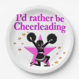  PINK STAR CHEERLEADERONTWERP PAPIEREN BORDJE