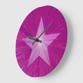 Pink Star clock round Grote Klok (Hoek)