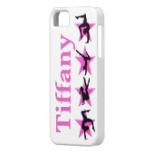  PINK STAR GEPERSONALISEERDE GYMNAST IPHONE CASE (Achterkant Links)