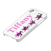  PINK STAR GEPERSONALISEERDE GYMNAST IPHONE CASE (Onderkant)