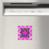 Pink Star Graffiti Magnet (Insitu (Vaatwasser))