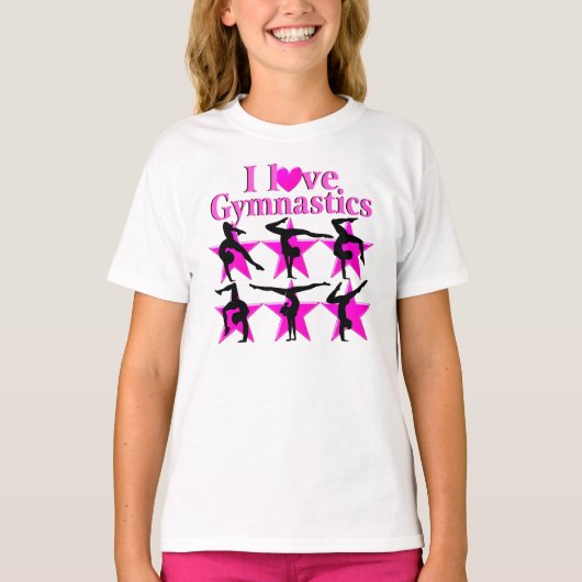 PINK STAR GYMNAST T-SHIRT (Voorkant)