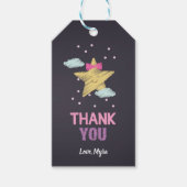 Pink Star Krijtbord Gift Label Cadeaulabel (Voorkant)