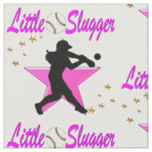 PINK STAR LITTLE SLUGGER SOFTBAL ONTWERP STOF (Close Up)