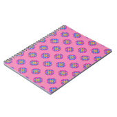 Pink Star Mandala Pattern Boho Notitieboek (Linkerzijde)