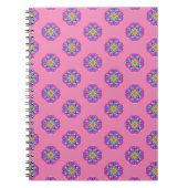 Pink Star Mandala Pattern Boho Notitieboek (Voorkant)
