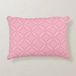 Pink Star Petal Accent Pillow Accent Kussen
