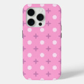 Pink Star Petal Dot Pattern Case-Mate iPhone Case (Achterkant)