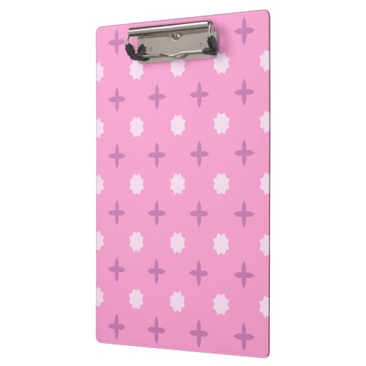 Pink Star Petal Dot Pattern Klembord (Links)