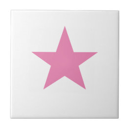 Pink Star Tegeltje