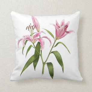 Pink Stargazer Lily Kussen