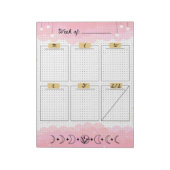 Pink Starry Sky Bullet Journal Weekplanner Notitieblok (Linkerzijde)