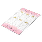 Pink Starry Sky Bullet Journal Weekplanner Notitieblok (Schuin)
