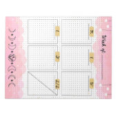 Pink Starry Sky Bullet Journal Weekplanner Notitieblok (Voorkant)