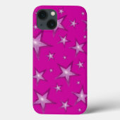 Pink Stars iPhone hoesje (Achterkant)