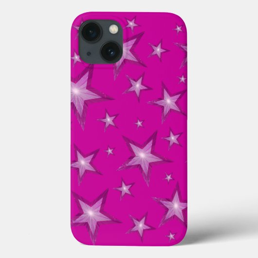 Pink Stars iPhone hoesje (Achterkant)