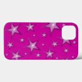 Pink Stars iPhone hoesje (Achterkant (horizontaal))