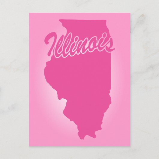 Pink State Illinois Briefkaart (Voorkant)