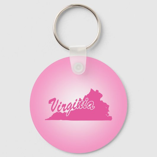 Pink State Virginia Sleutelhanger (Voorkant)