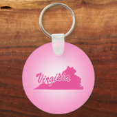 Pink State Virginia Sleutelhanger (Voorkant)