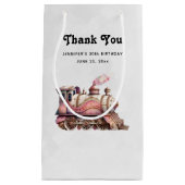 Pink Steam Train  Dank u Klein Cadeauzakje (Voorkant)