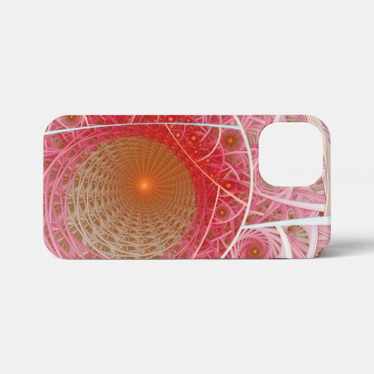 Pink Steampunk Abstract iPhone Hoesje (Achterkant horizontaal)
