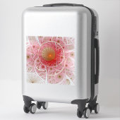Pink Steampunk Abstract Sticker (Koffer)