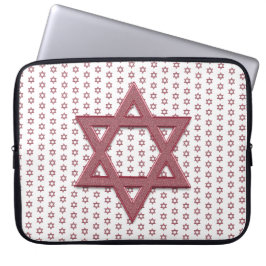 Pink Ster van David Naadloos Laptop Sleeve