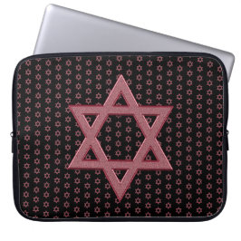 Pink Ster van David Naadloos Laptop Sleeve