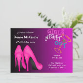 Pink Stilettos verjaardag Kaart (Staand voorkant)