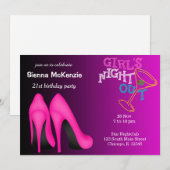 Pink Stilettos verjaardag Kaart (Voorkant / Achterkant)