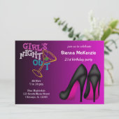 Pink Stilettos verjaardag Kaart (Staand voorkant)