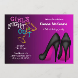 Pink Stilettos verjaardag Kaart