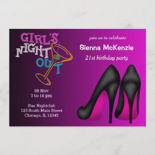 Pink Stilettos verjaardag Kaart