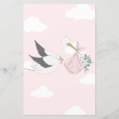 Pink Stork Baby voorspellingen spel (Achterkant)