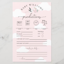 Pink Stork Baby voorspellingen spel