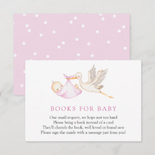 Pink Stork Boeken voor Baby insert kaart